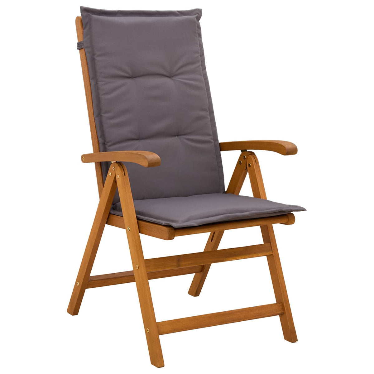 5-Piece Garden Dining Set Naturfarvet Massivt Akacietræ