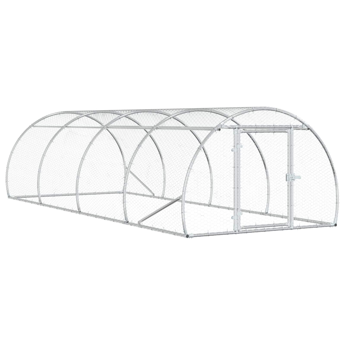 Kyllingehus Sølv 400 x 150 x 100 cm Galvaniseret stål