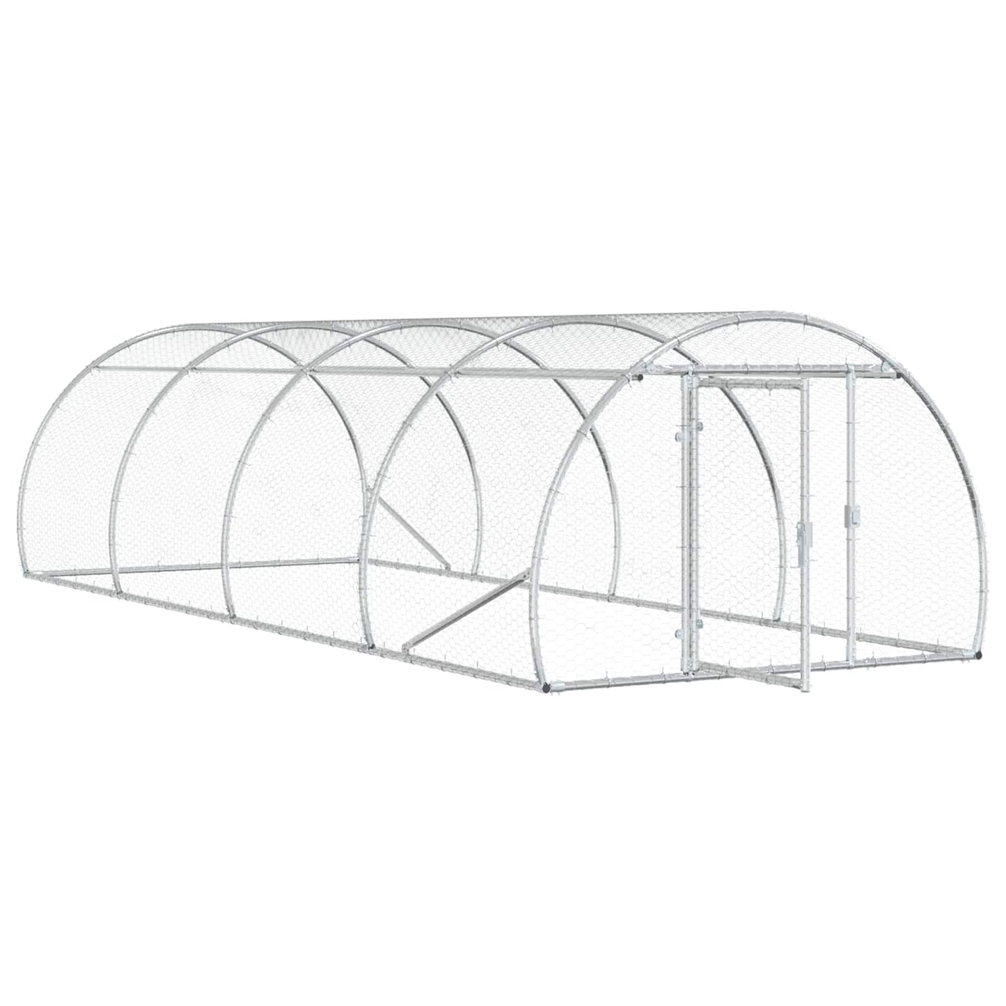Kyllingehus Sølv 400 x 150 x 100 cm Galvaniseret stål