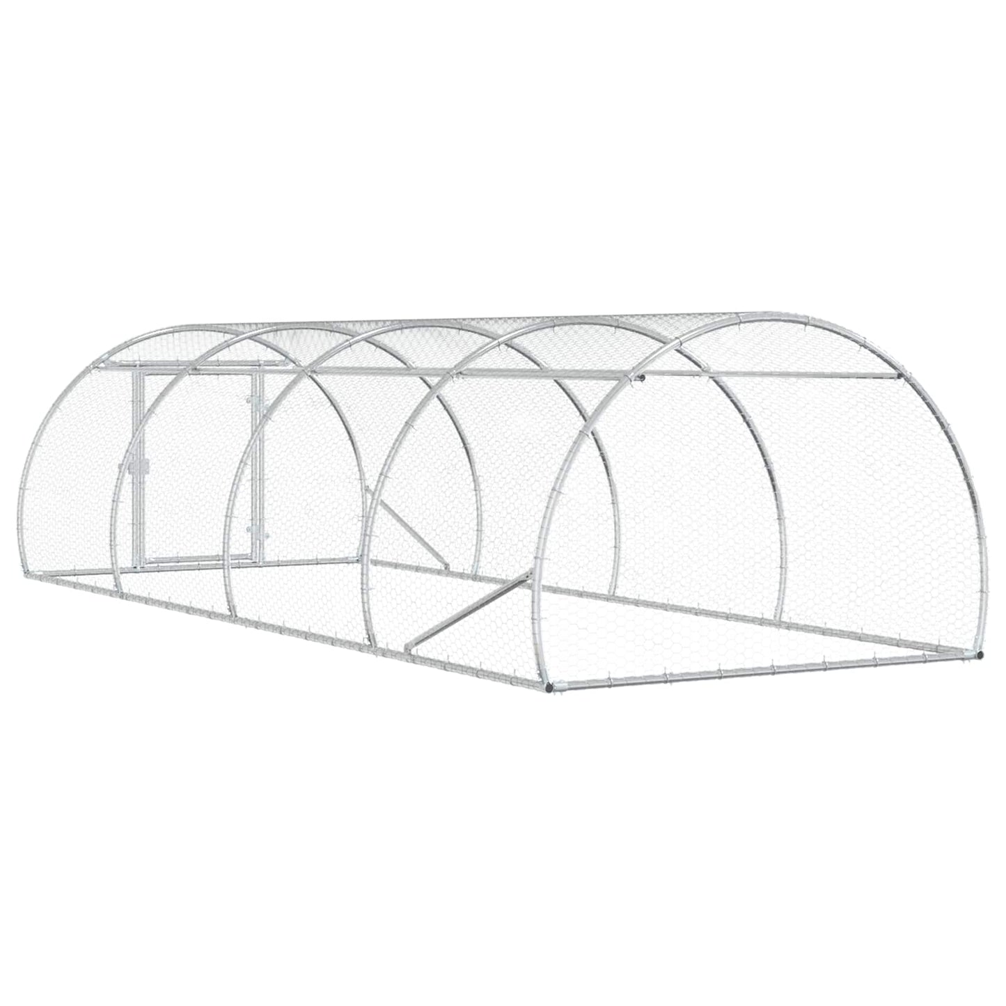 Kyllingehus Sølv 400 x 150 x 100 cm Galvaniseret stål
