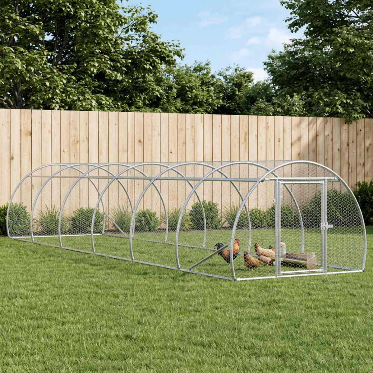 Kyllingehus Sølv 600 x 150 x 100 cm Galvaniseret stål