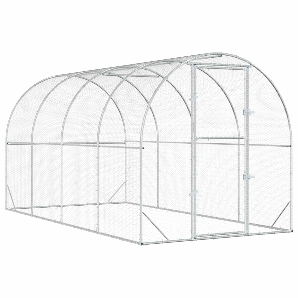 Kyllingehus Sølv 400 x 200 x 200 cm Galvaniseret stål