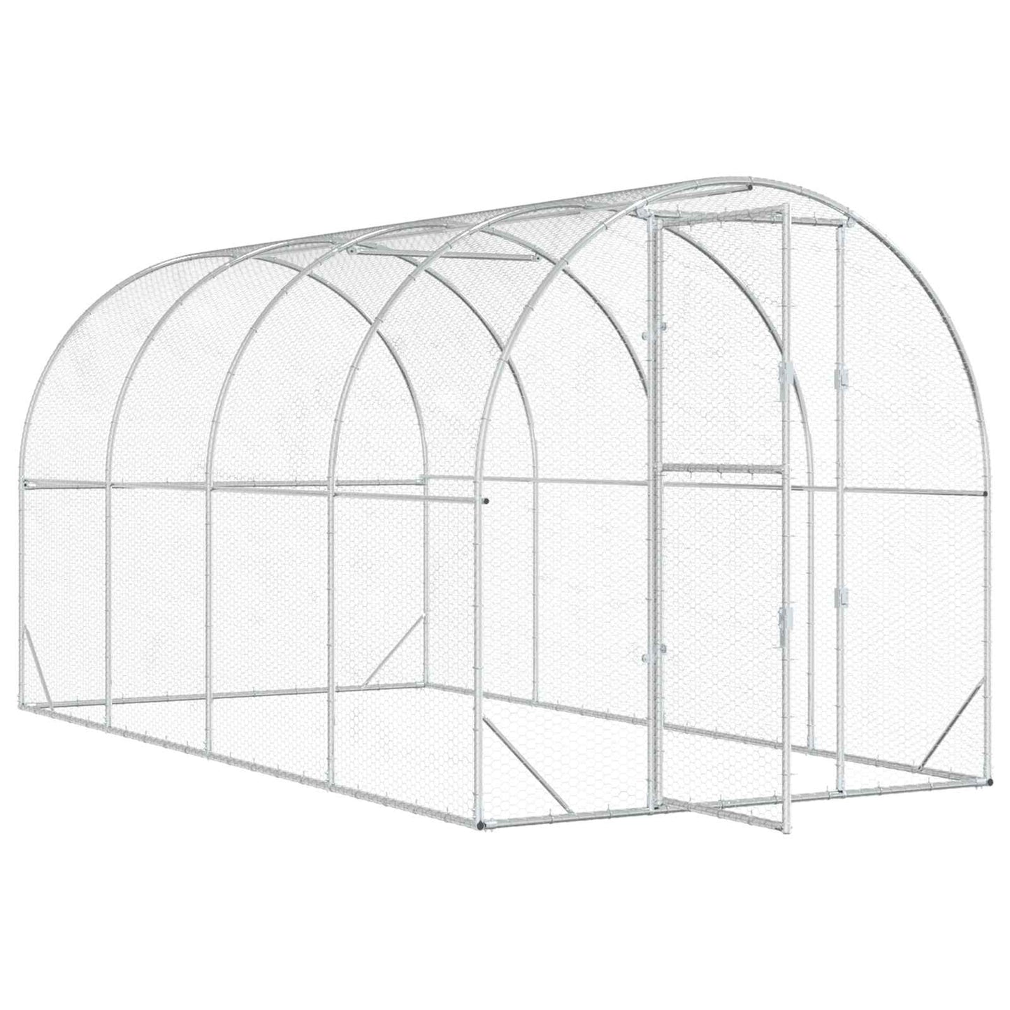 Kyllingehus Sølv 400 x 200 x 200 cm Galvaniseret stål