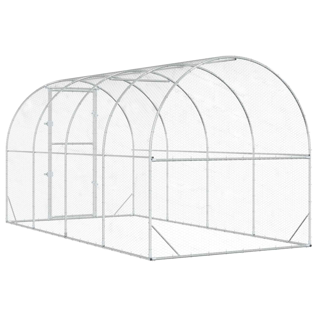 Kyllingehus Sølv 400 x 200 x 200 cm Galvaniseret stål