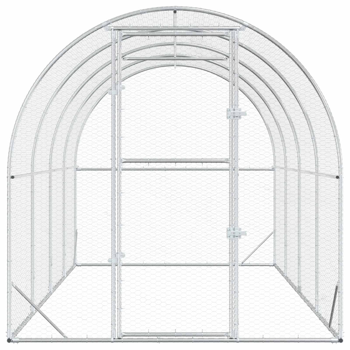 Kyllingehus Sølv 400 x 200 x 200 cm Galvaniseret stål