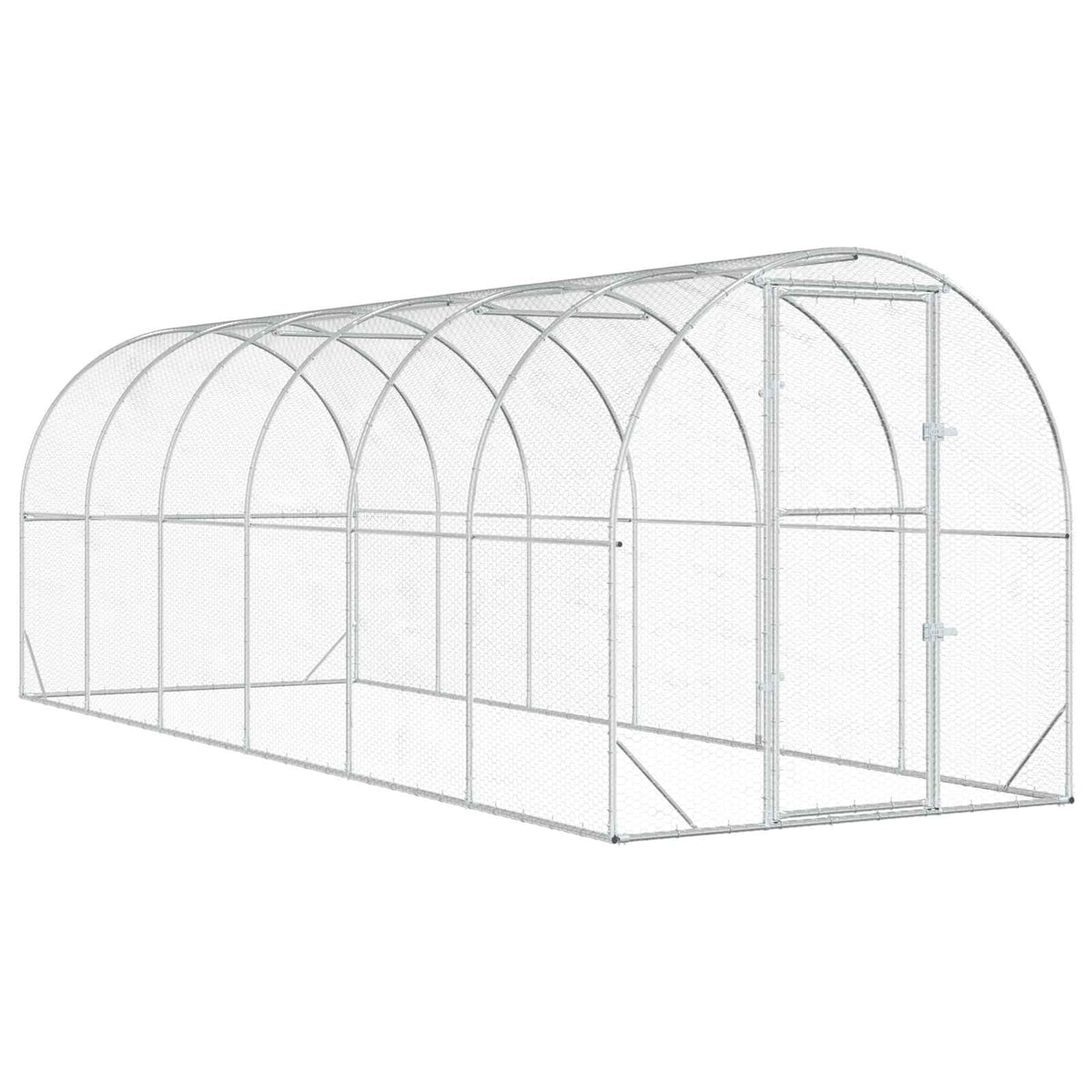 Kyllingehus Sølv 600 x 200 x 200 cm Galvaniseret stål