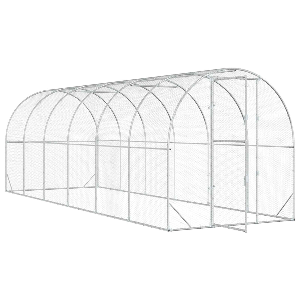 Kyllingehus Sølv 600 x 200 x 200 cm Galvaniseret stål