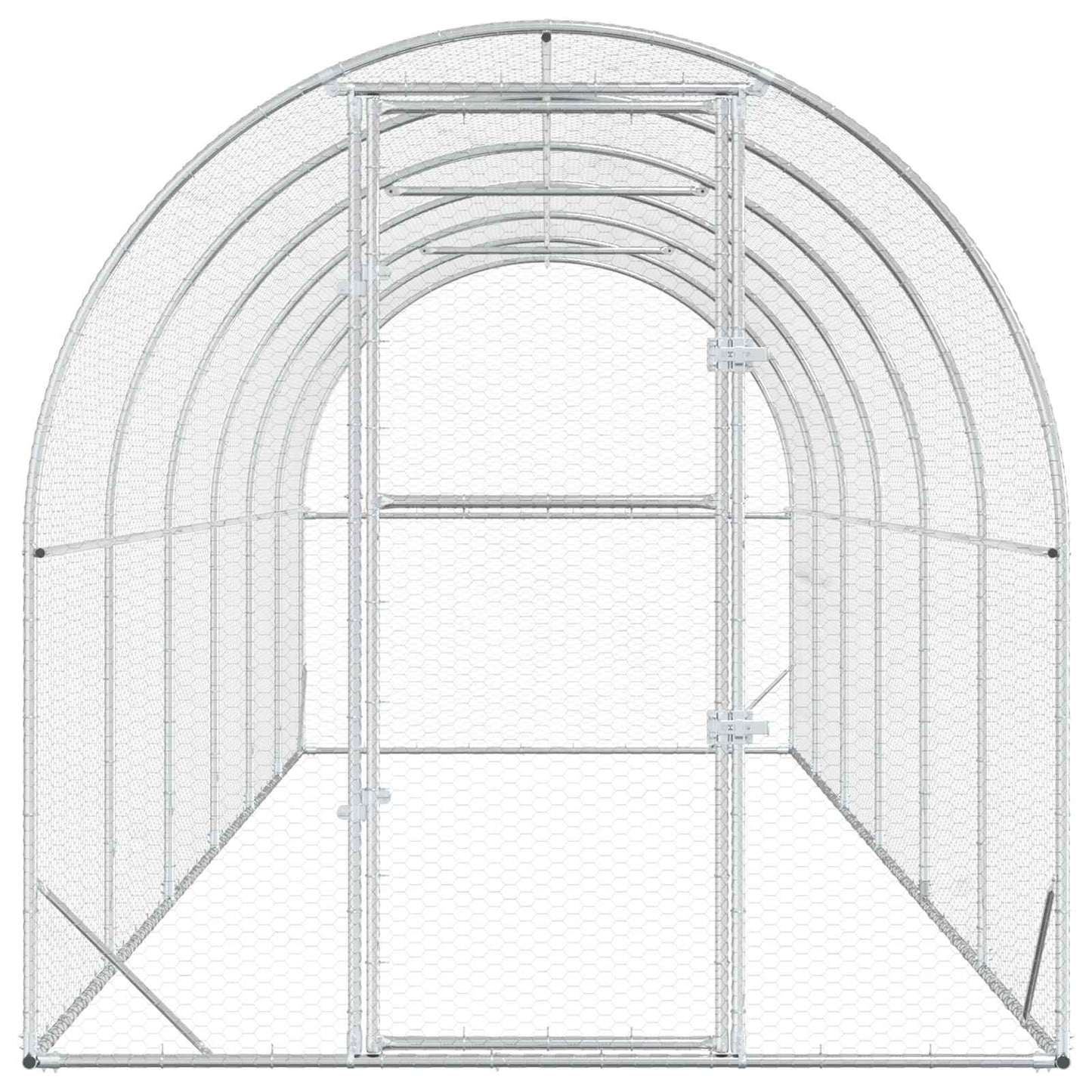 Kyllingehus Sølv 600 x 200 x 200 cm Galvaniseret stål