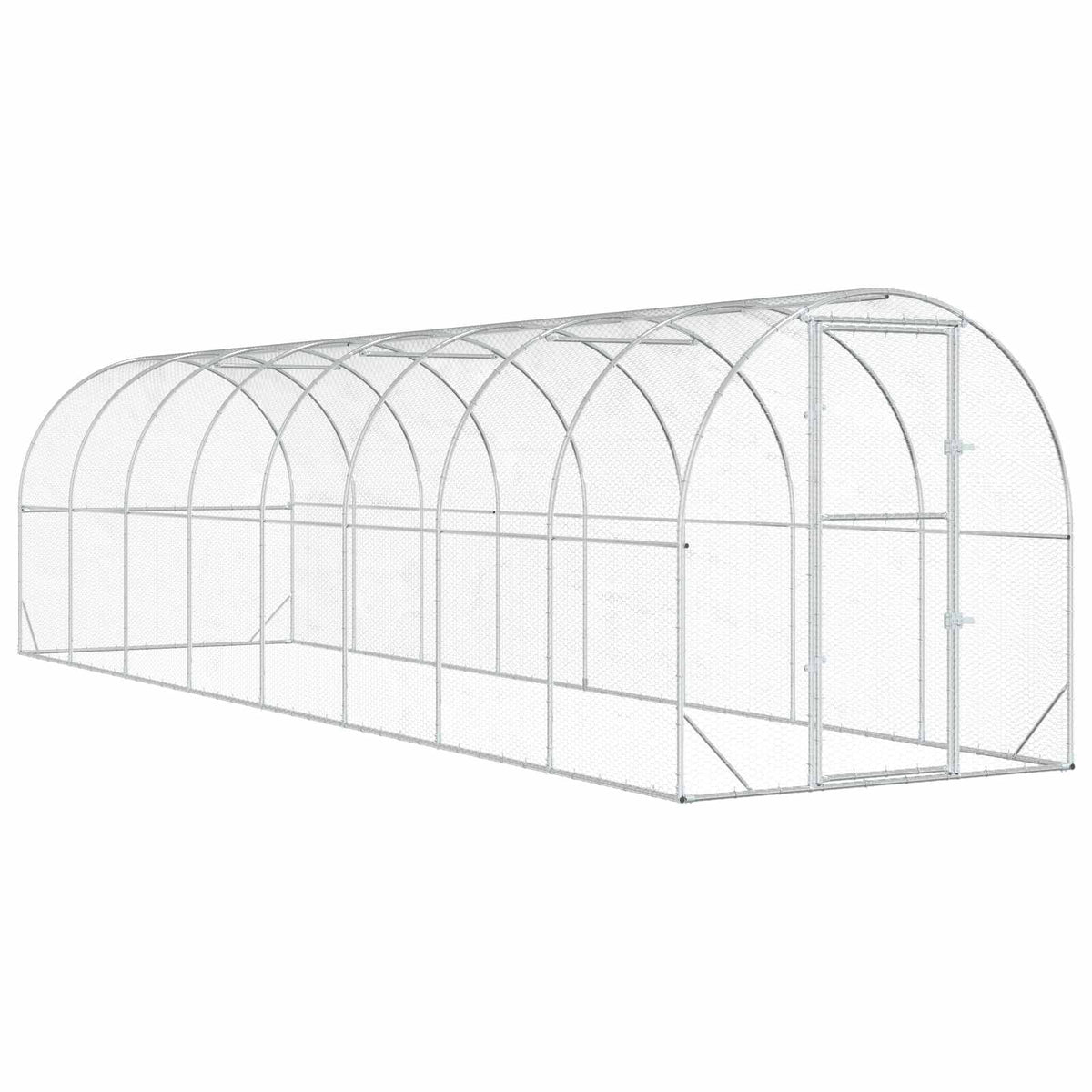Kyllingehus Sølv 800 x 200 x 200 cm Galvaniseret stål
