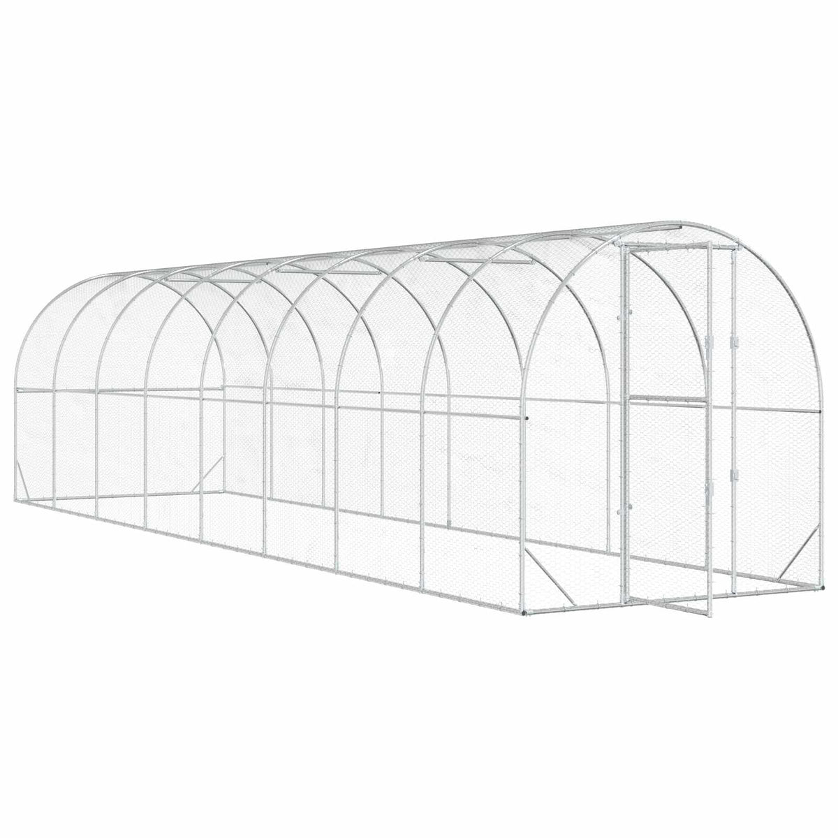 Kyllingehus Sølv 800 x 200 x 200 cm Galvaniseret stål