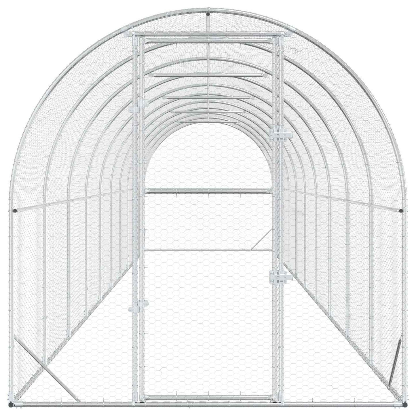 Kyllingehus Sølv 1000 x 200 x 200 cm Galvaniseret stål