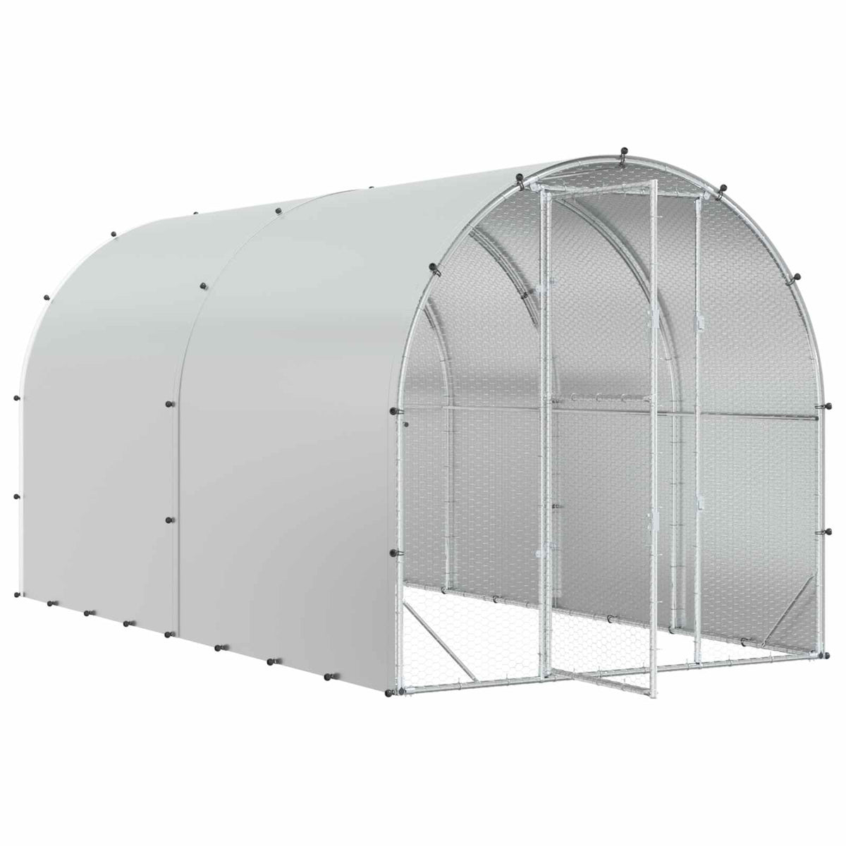 Kyllingehus Sølv 400 x 200 x 200 cm Galvaniseret stål