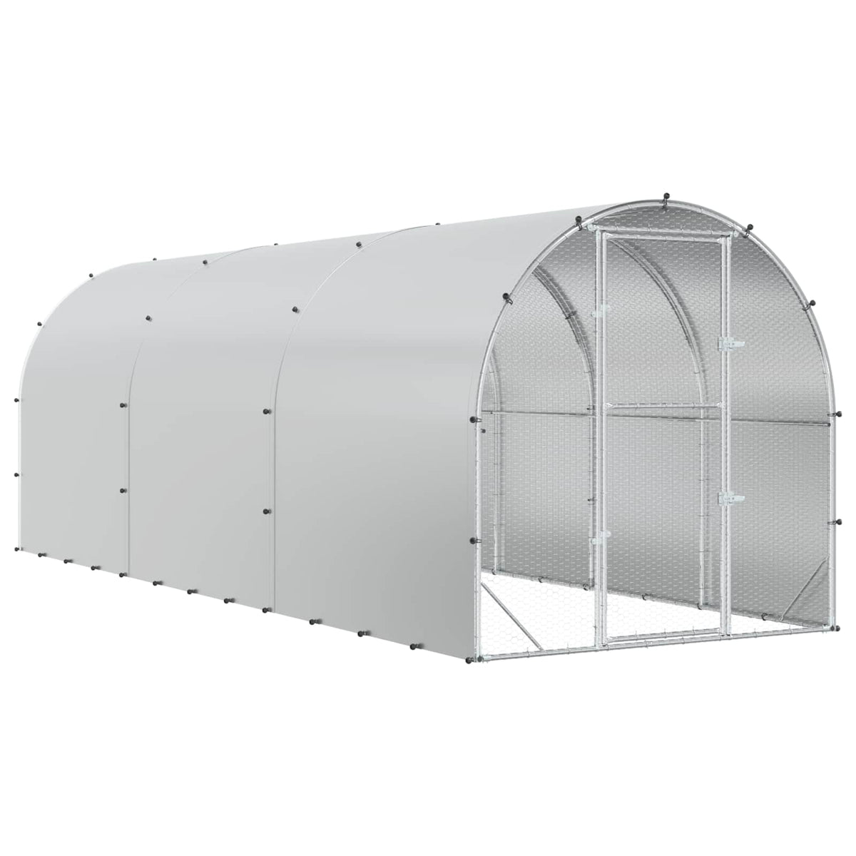 Kyllingehus Sølv 600 x 200 x 200 cm Galvaniseret stål