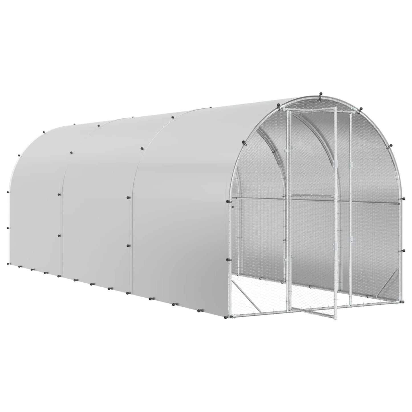 Kyllingehus Sølv 600 x 200 x 200 cm Galvaniseret stål