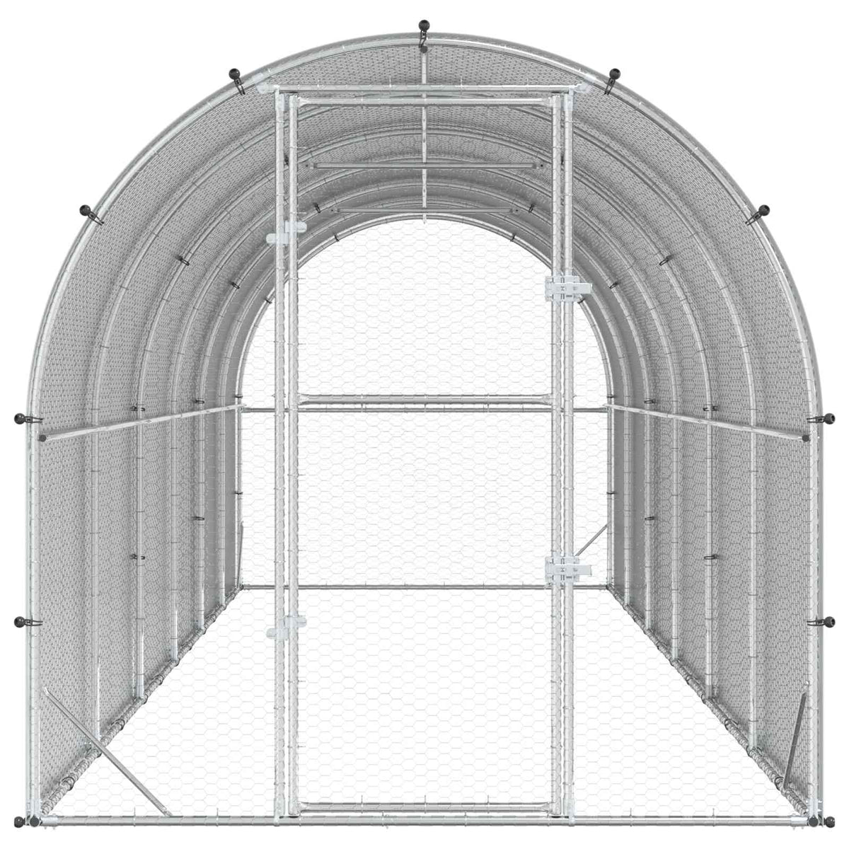 Kyllingehus Sølv 600 x 200 x 200 cm Galvaniseret stål
