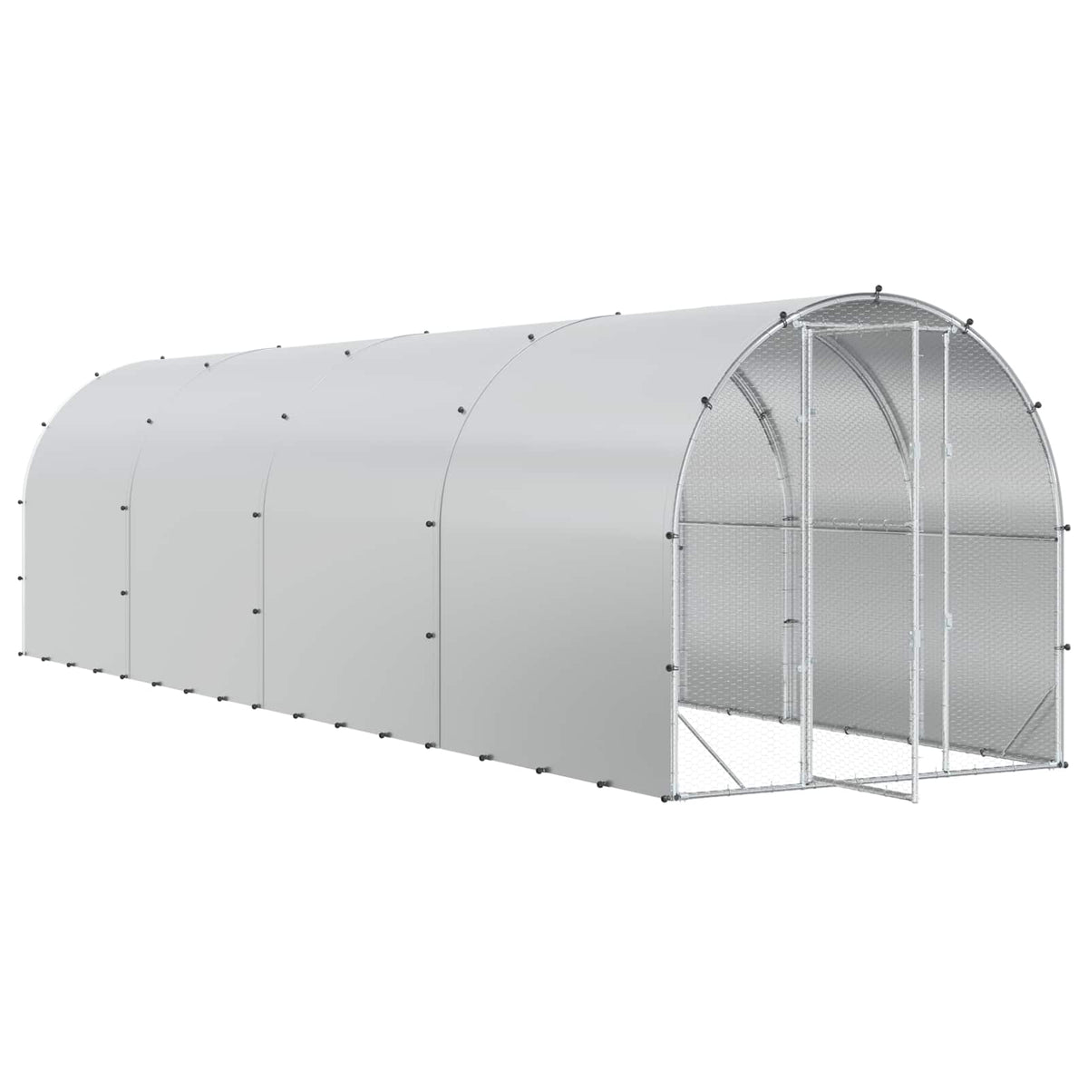 Kyllingehus Sølv 800 x 200 x 200 cm Galvaniseret stål