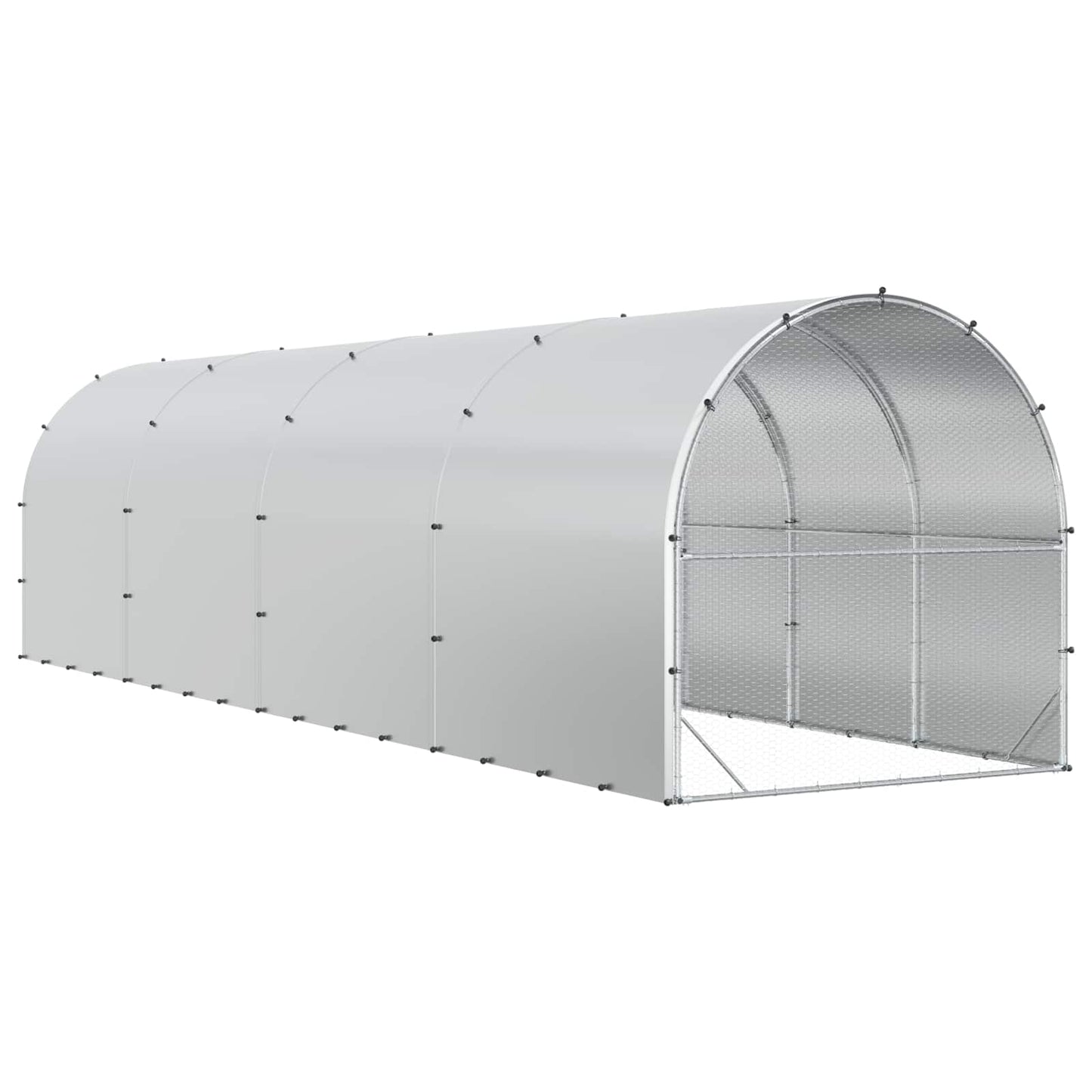 Kyllingehus Sølv 800 x 200 x 200 cm Galvaniseret stål