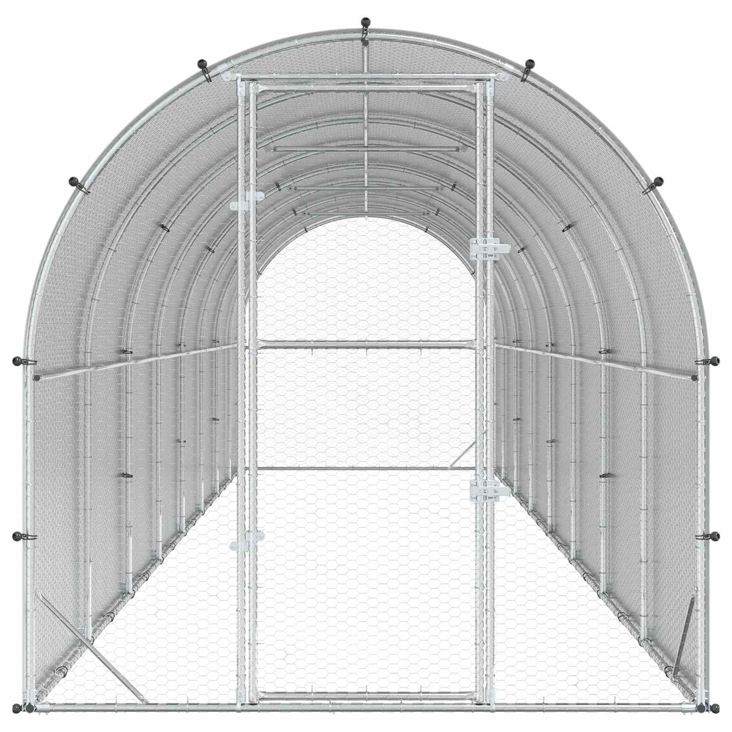 Kyllingehus Sølv 800 x 200 x 200 cm Galvaniseret stål
