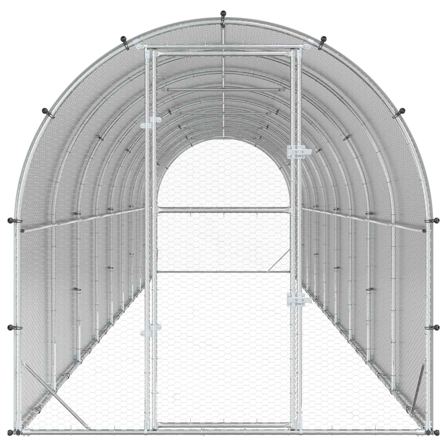 Kyllingehus Sølv 1000 x 200 x 200 cm Galvaniseret stål