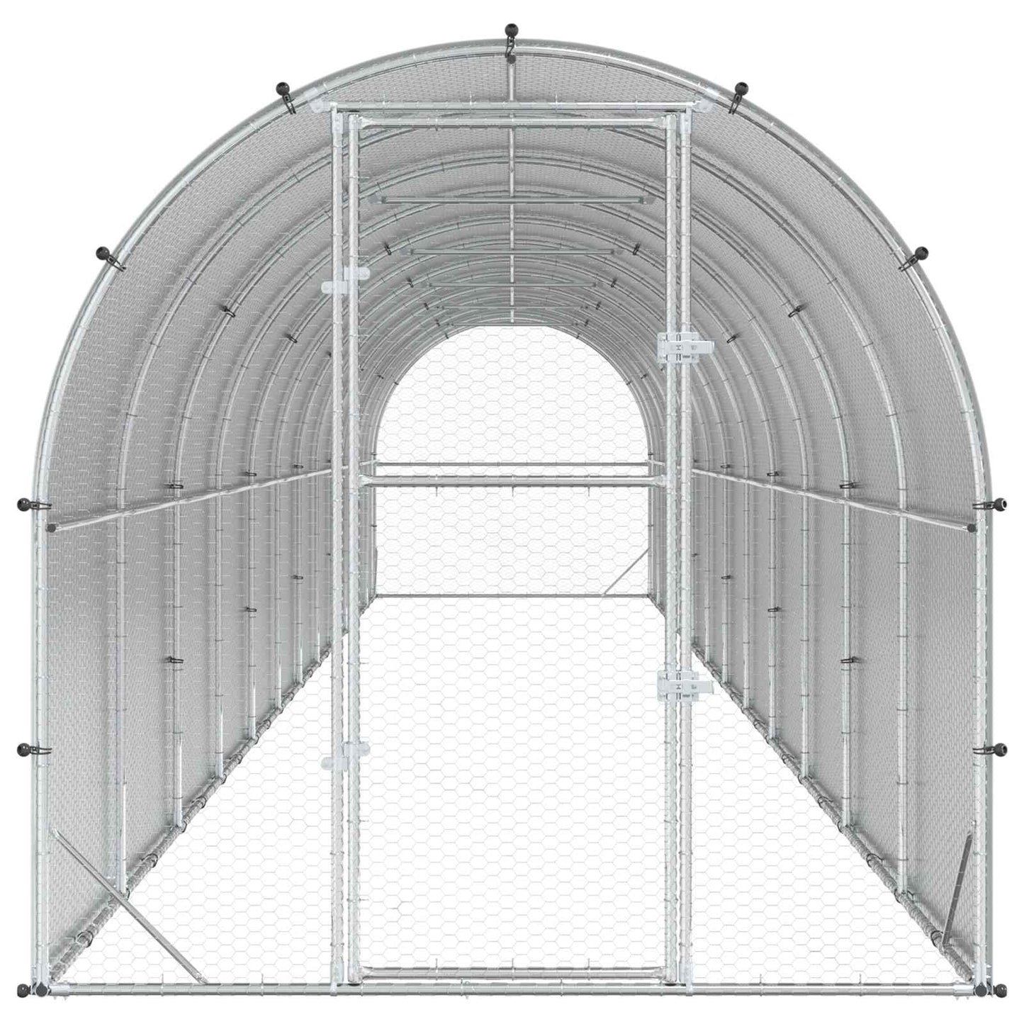 Kyllingehus Sølv 1200 x 200 x 200 cm Galvaniseret stål