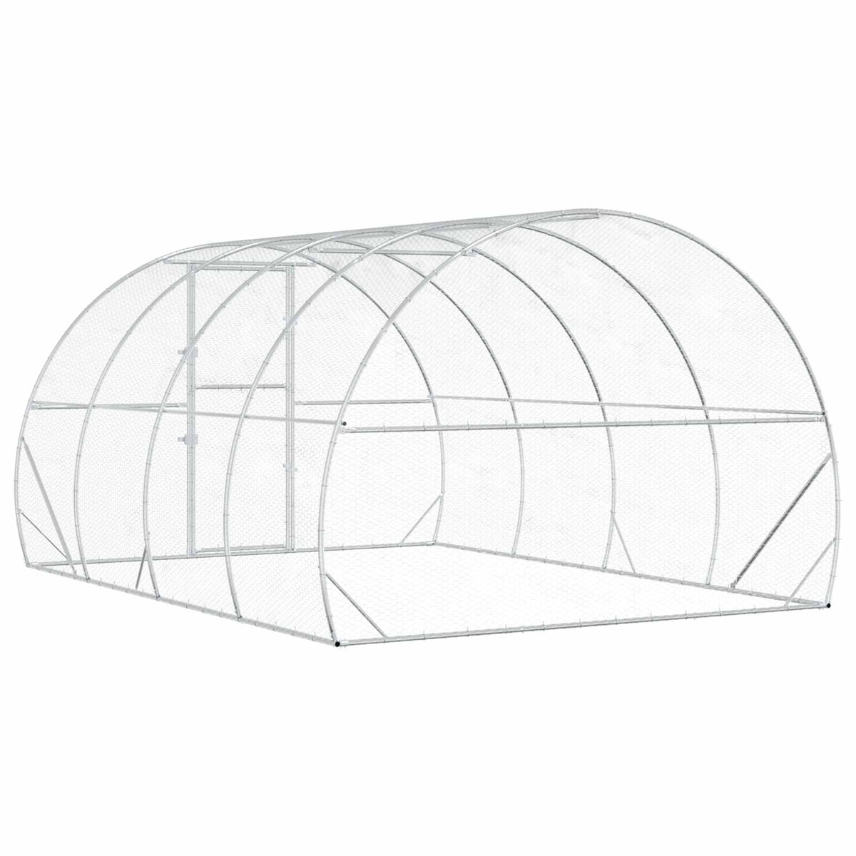 Kyllingehus Sølv 400 x 300 x 200 cm Galvaniseret stål