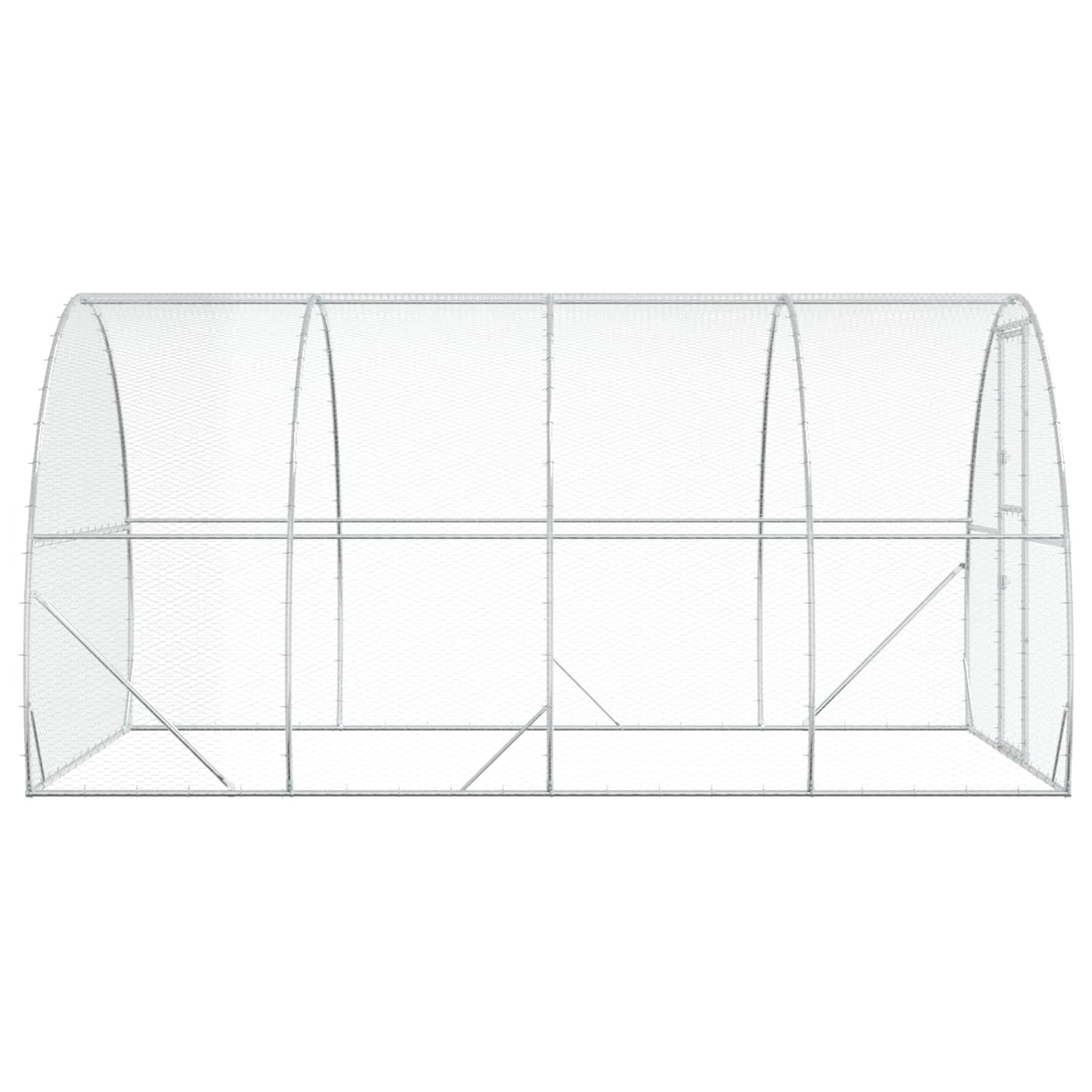 Kyllingehus Sølv 400 x 300 x 200 cm Galvaniseret stål