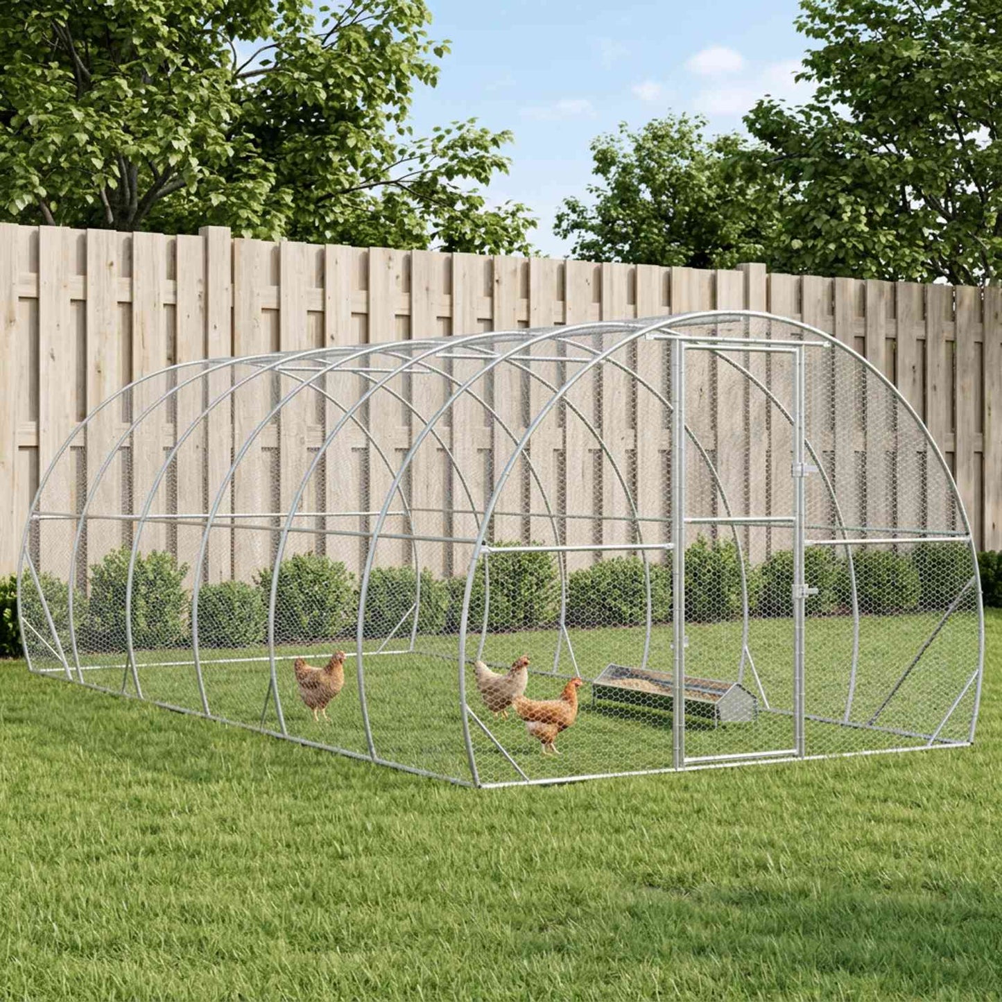 Kyllingehus Sølv 600 x 300 x 200 cm Galvaniseret stål