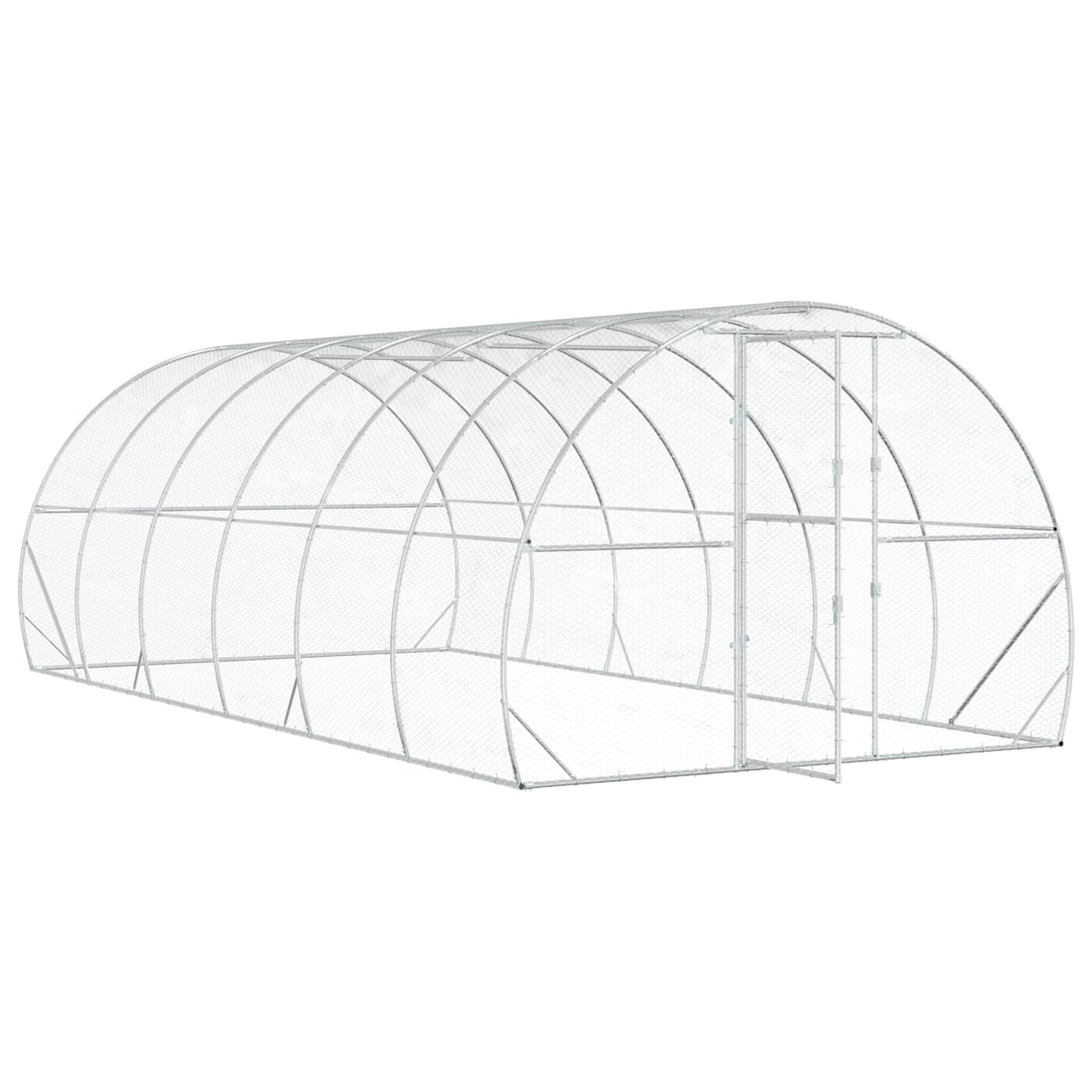 Kyllingehus Sølv 600 x 300 x 200 cm Galvaniseret stål