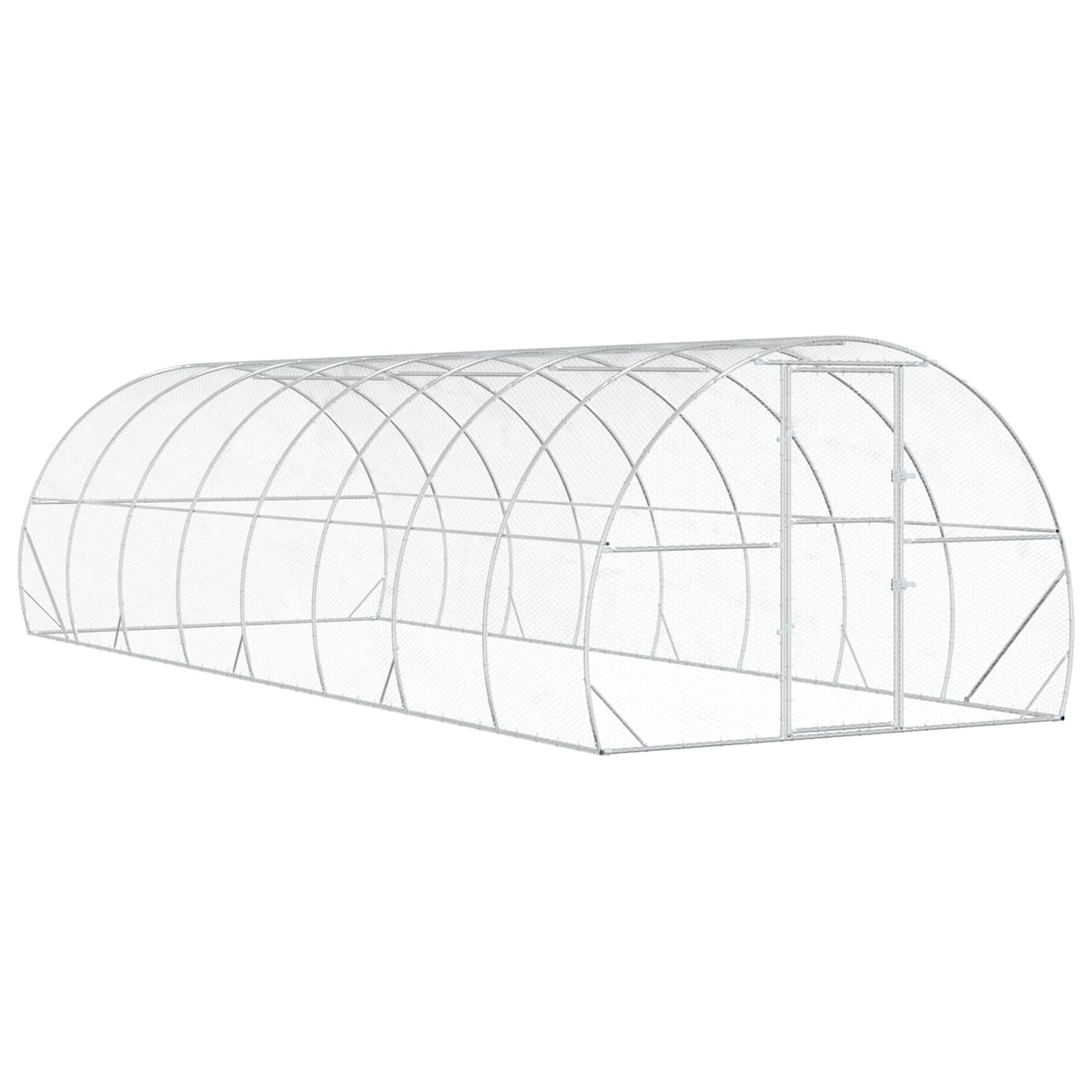 Kyllingehus Sølv 800 x 300 x 200 cm Galvaniseret stål