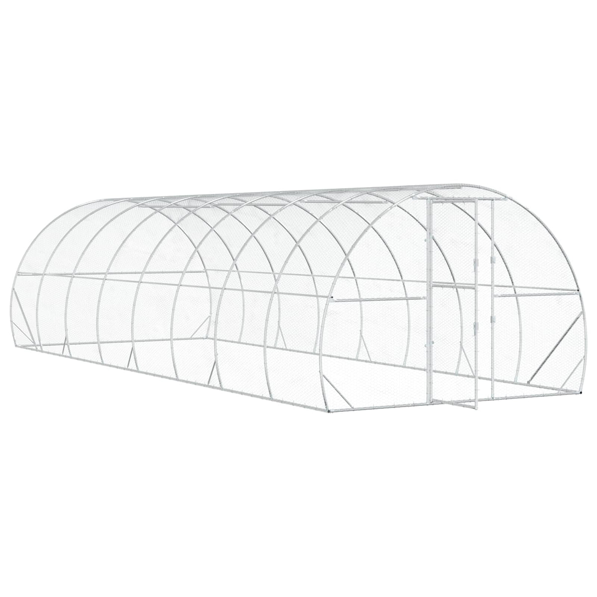 Kyllingehus Sølv 800 x 300 x 200 cm Galvaniseret stål