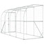 Hønsehus Mod Væg Sølv 600 x 150 x 215 cm Galvaniseret stål
