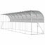 Hønsehus Mod Væg Sølv 600 x 150 x 215 cm Galvaniseret stål
