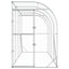 Hønsehus Mod Væg Sølv 600 x 150 x 215 cm Galvaniseret stål