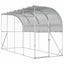 Hønsehus Mod Væg Sølv 600 x 150 x 215 cm Galvaniseret stål