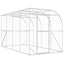 Hønsehus Mod Væg Sølv 600 x 150 x 215 cm Galvaniseret stål