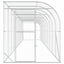 Hønsehus Mod Væg Sølv 600 x 150 x 215 cm Galvaniseret stål