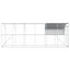 Hønsehus Mod Væg Sølv 600 x 200 x 215 cm Galvaniseret stål