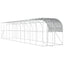 Hønsehus Mod Væg Sølv 1000 x 200 x 215 cm Galvaniseret stål