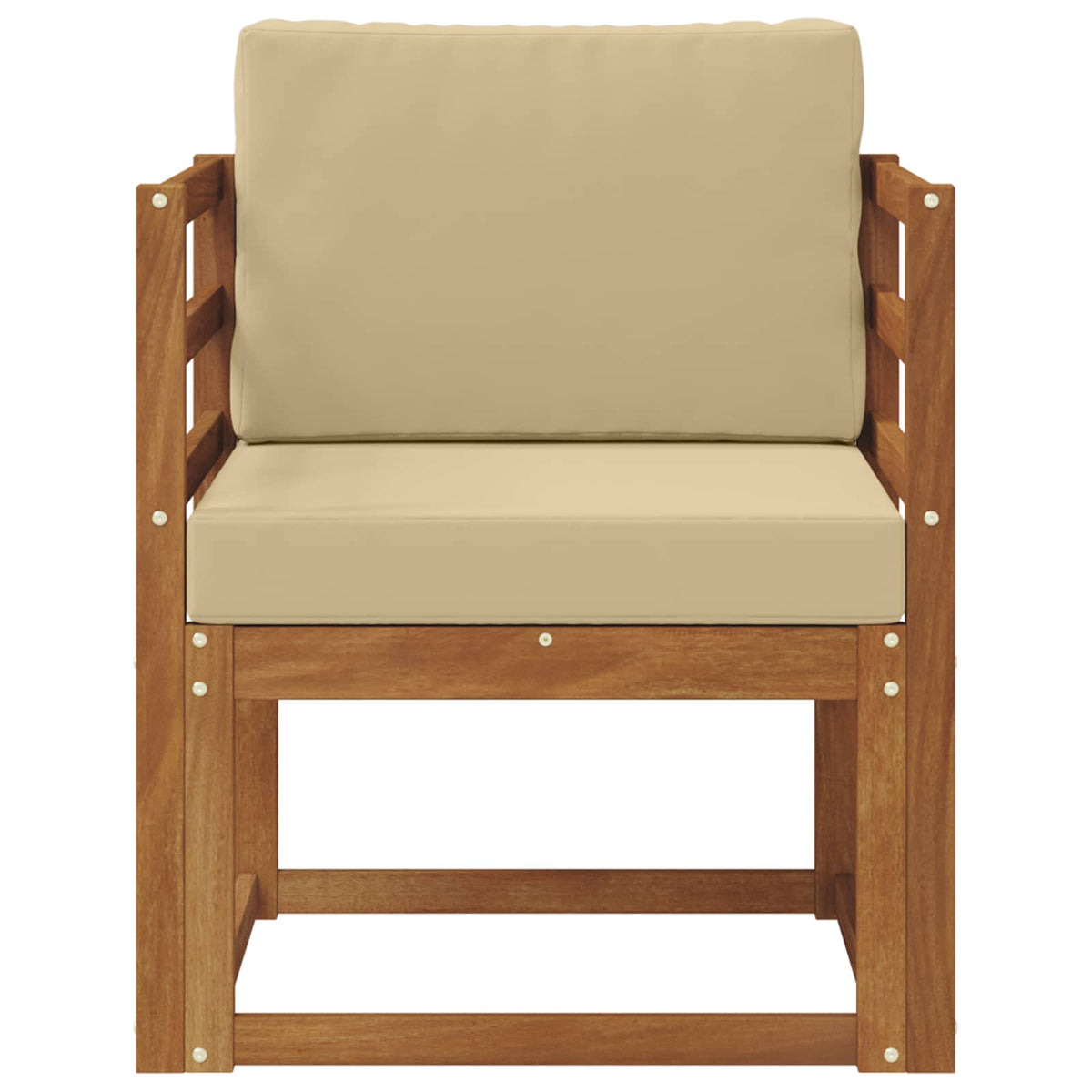 Udendørs sofa Soli Akacietræ og polyester Naturfarvet