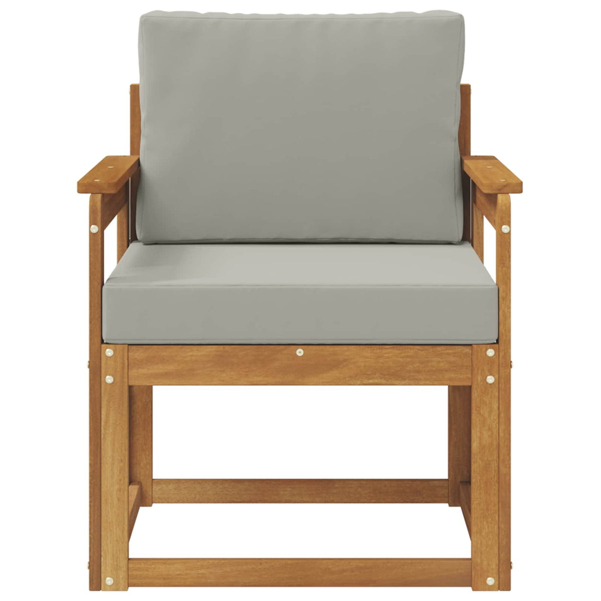 Udendørs sofa Soli Akacietræ og polyester Naturlig og lys grå