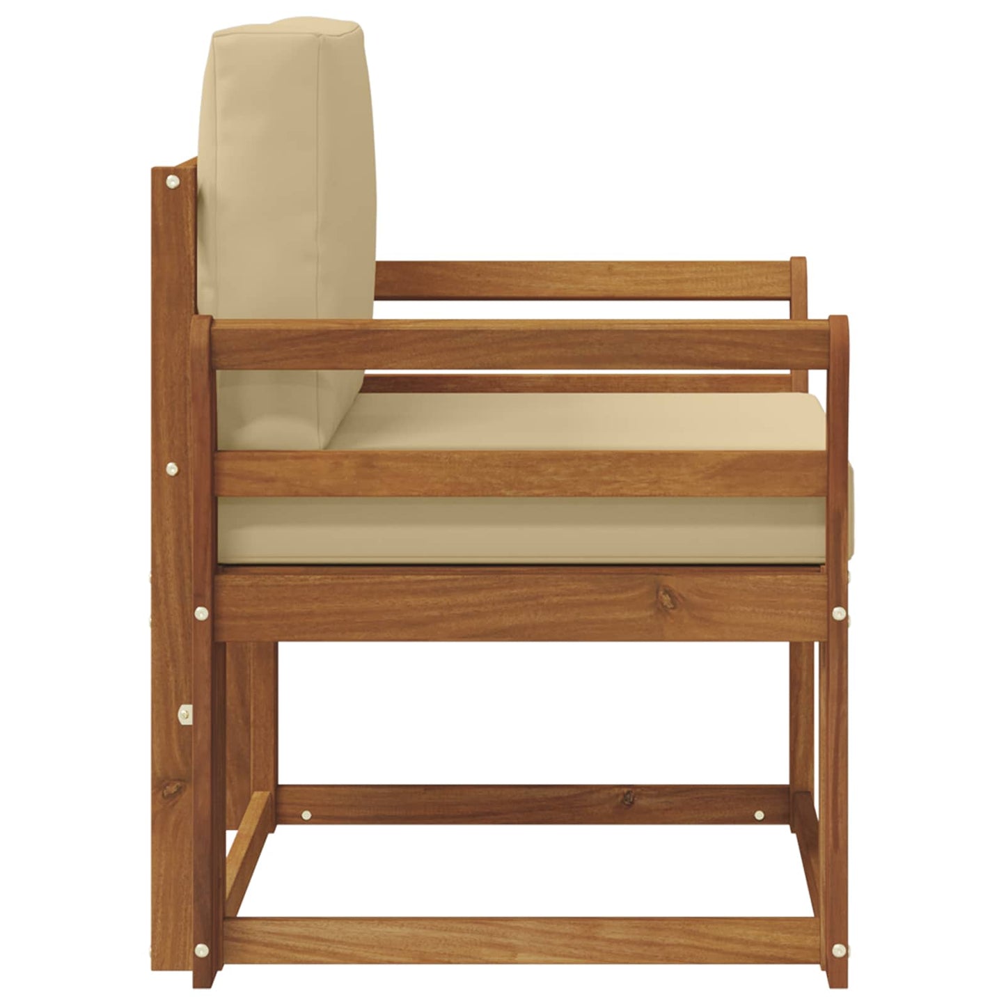 Udendørs sofa Soli Akacietræ og polyester Naturfarvet