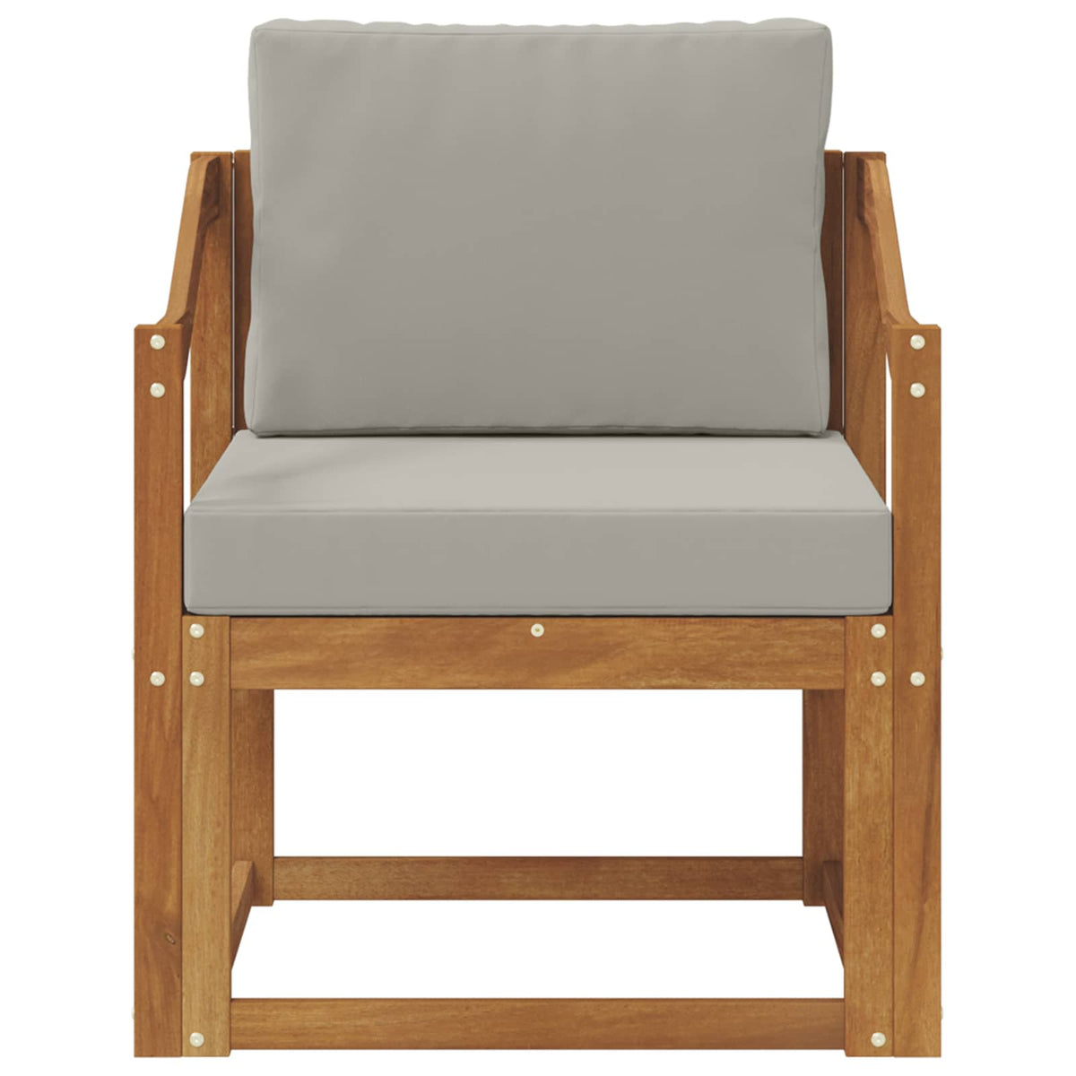 Udendørs sofa Soli Akacietræ og polyester Naturlig og lys grå