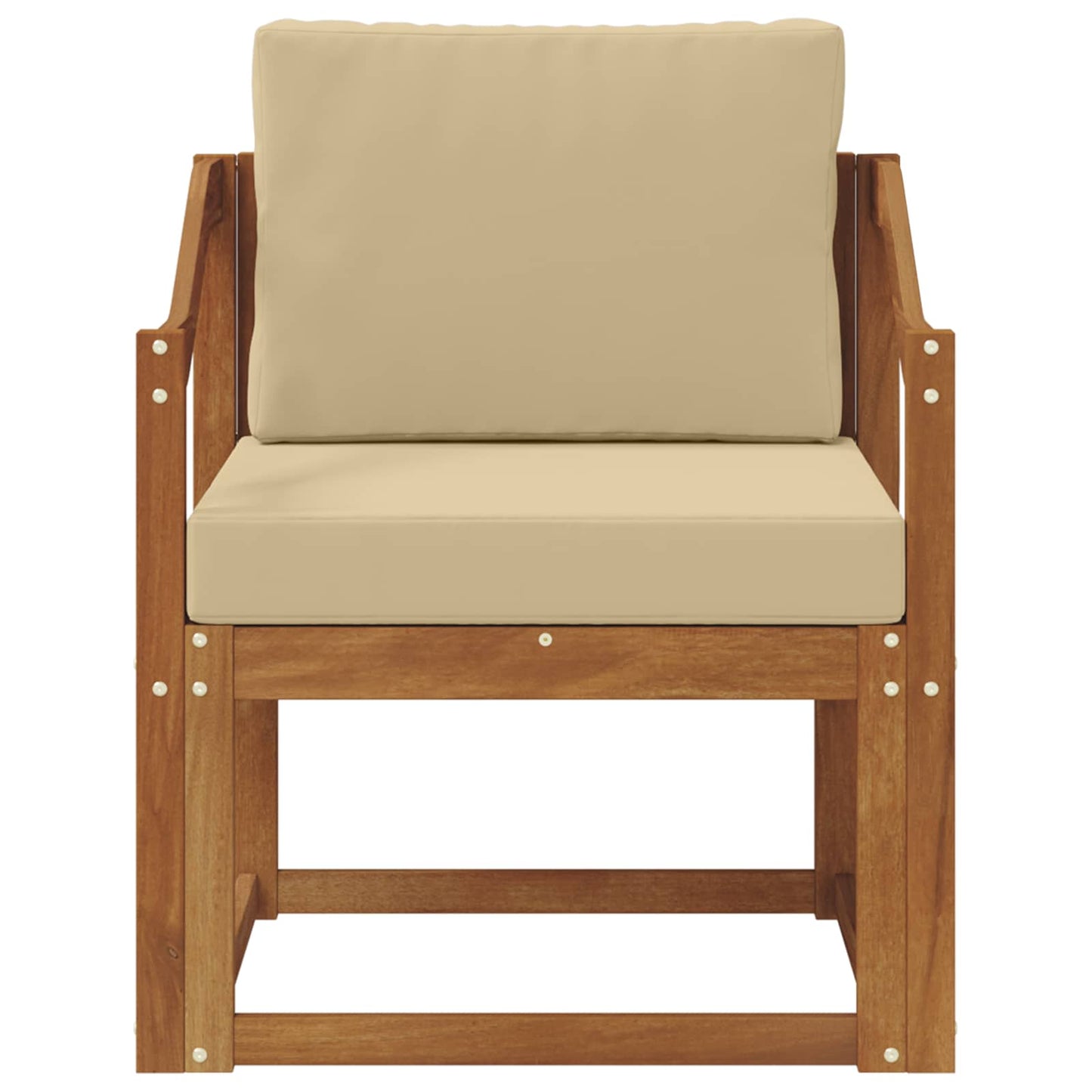 Udendørs sofa Soli Akacietræ og polyester Naturfarvet