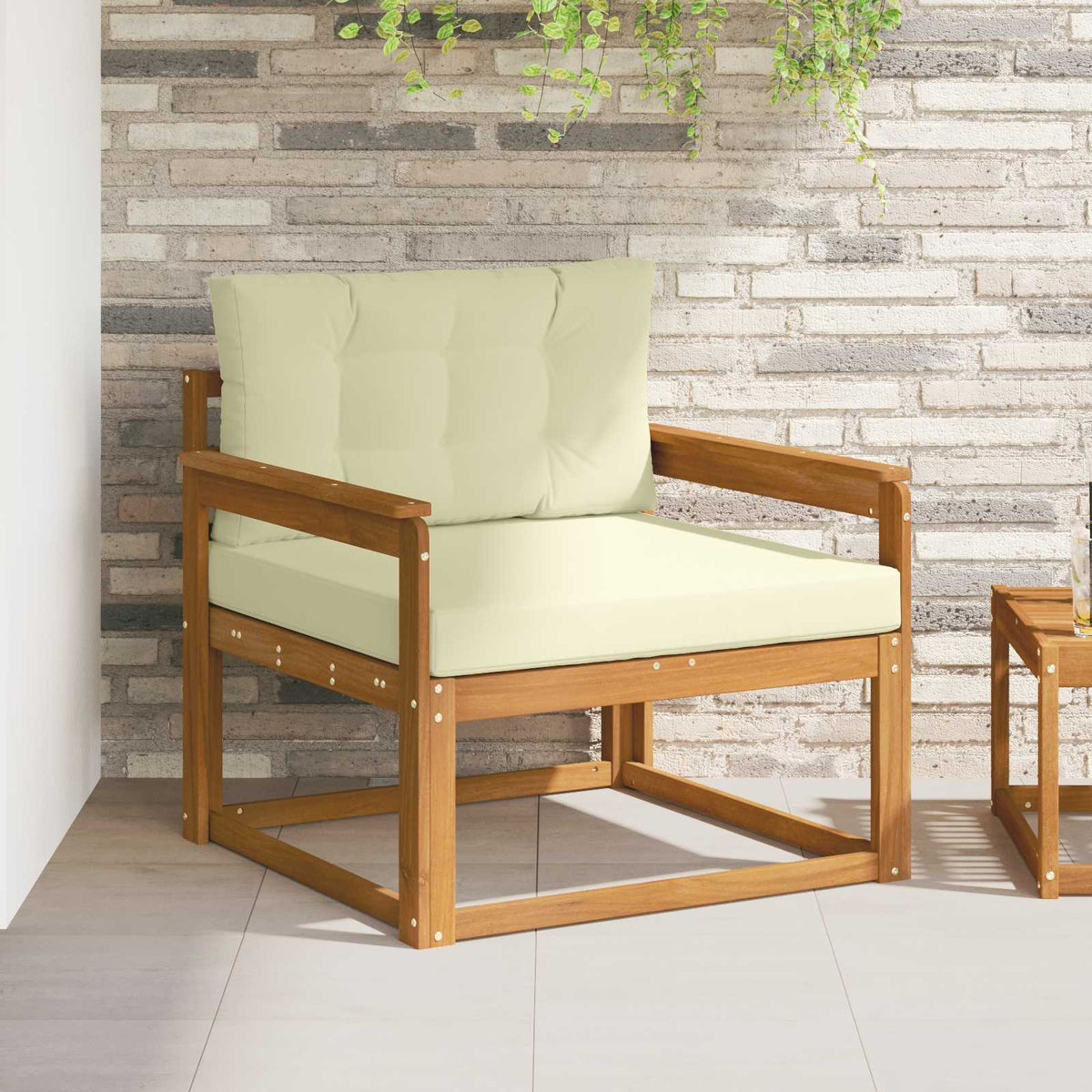 Udendørs Mellem Sofa Naturfarvet