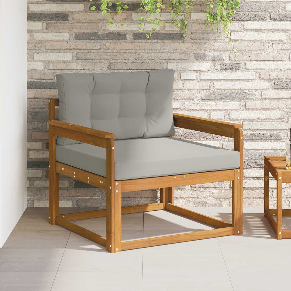 Udendørs Mellem Sofa Naturfarvet