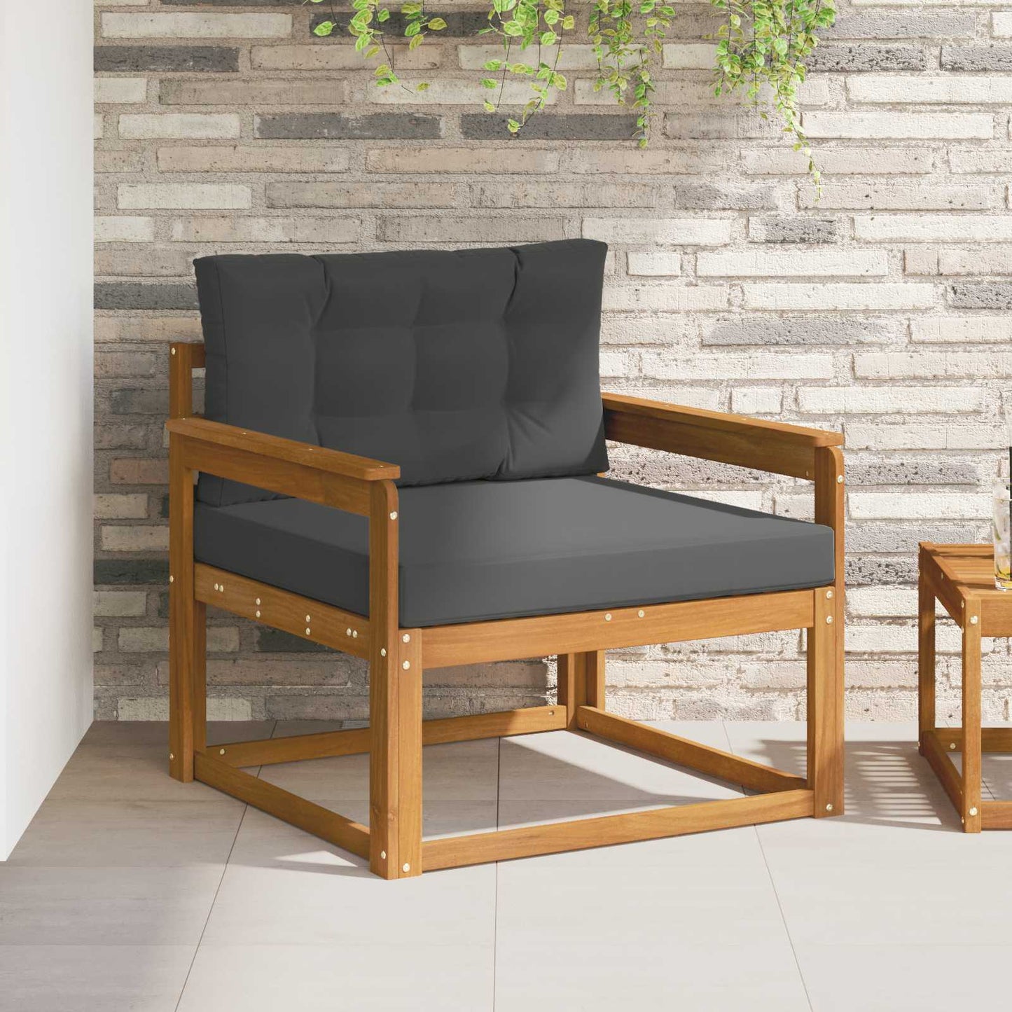 Udendørs Mellem Sofa Naturfarvet