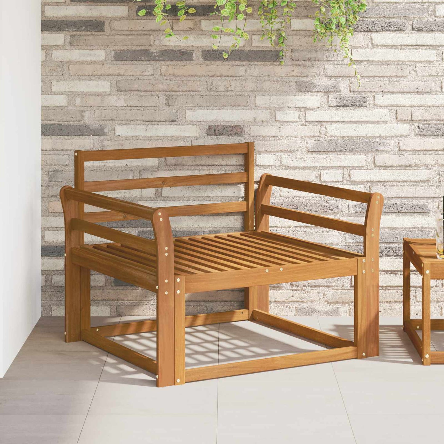 Udendørs Mellem Sofa Naturfarvet