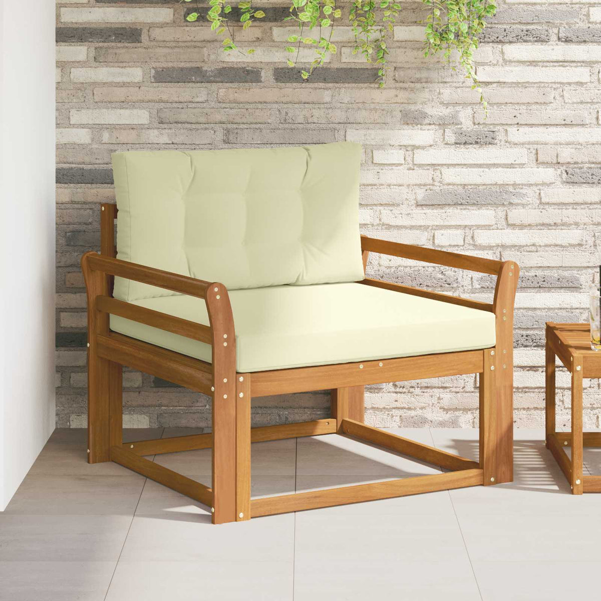 Udendørs Mellem Sofa Naturfarvet