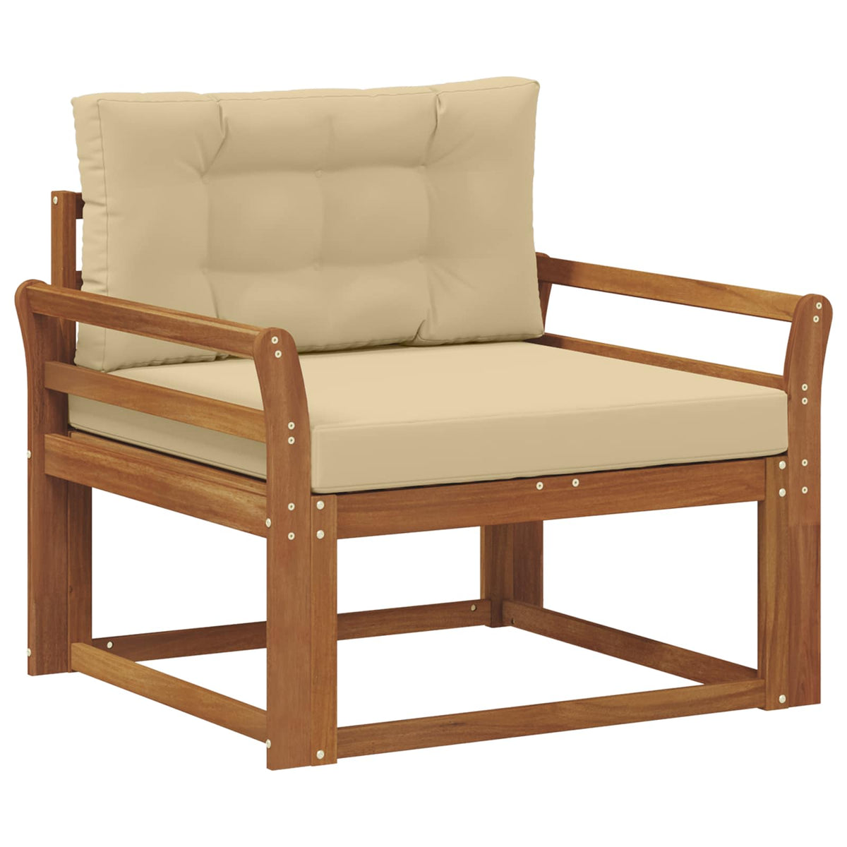 Udendørs Mellem Sofa Naturfarvet