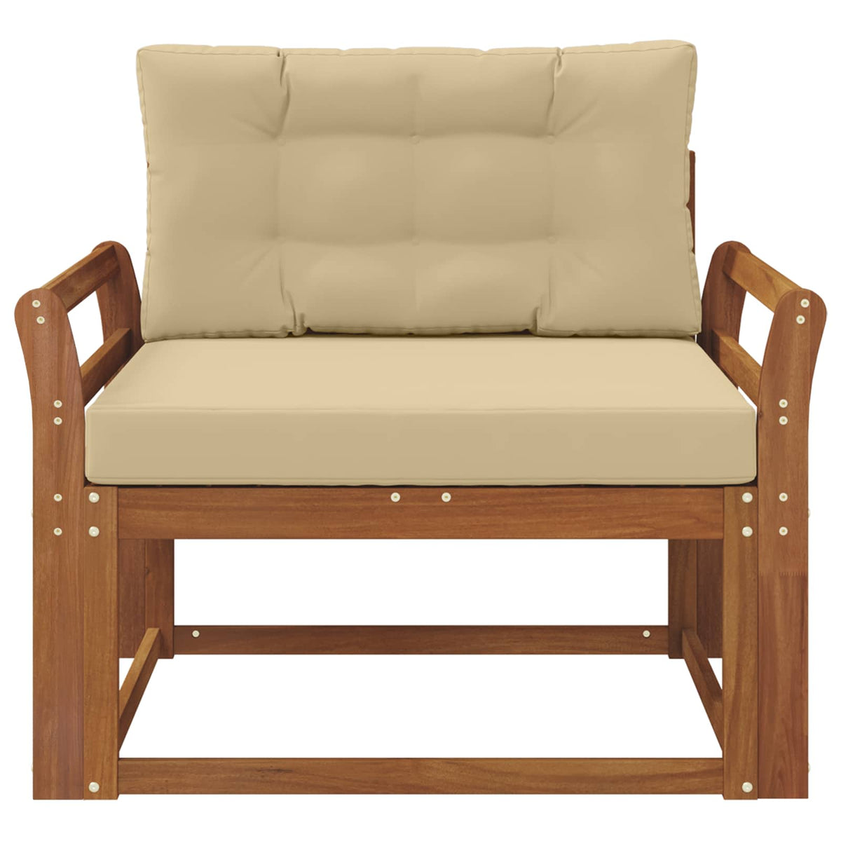 Udendørs Mellem Sofa Naturfarvet